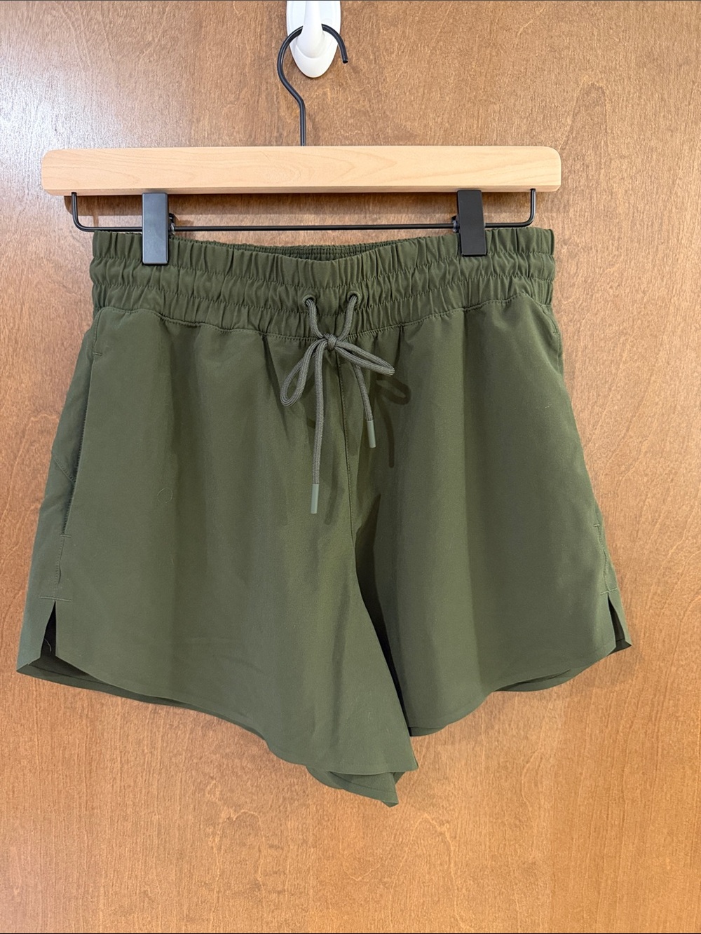 Athleta Olive Green Crossroads Running Shorts